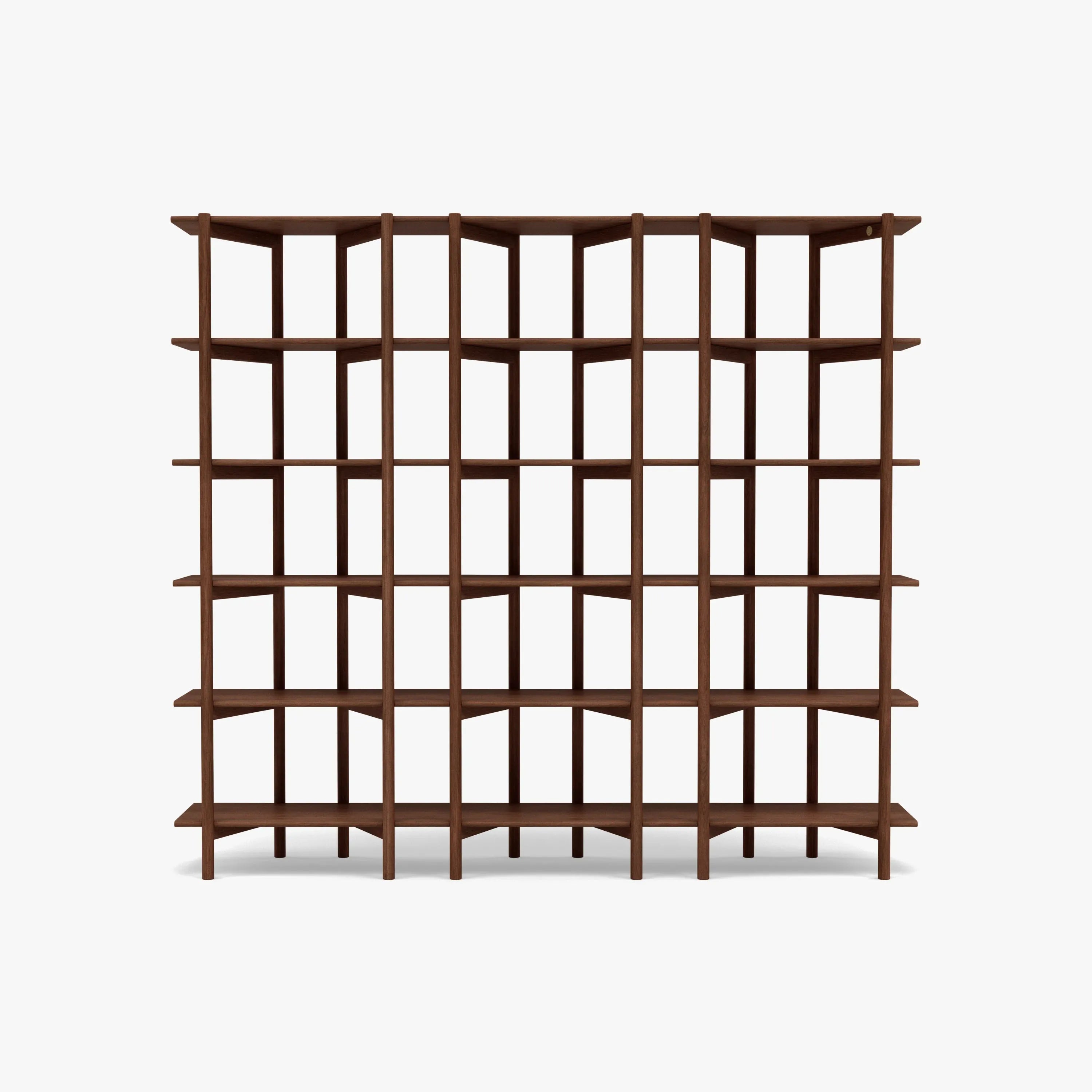 Olivia Modular Shelf Triple 216 x 35 x 192cm Solid American Walnut