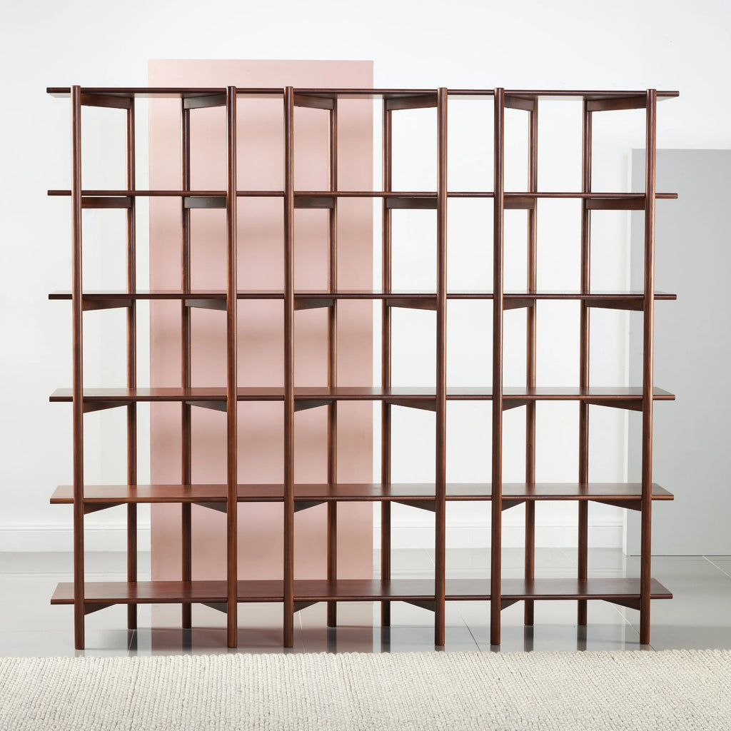 Olivia Modular Shelf Triple 216 x 35 x 192cm Solid American Walnut