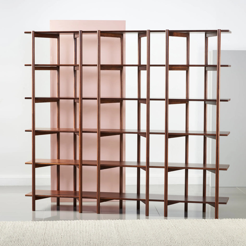 Olivia Modular Shelf Triple 216 x 35 x 192cm Solid American Walnut