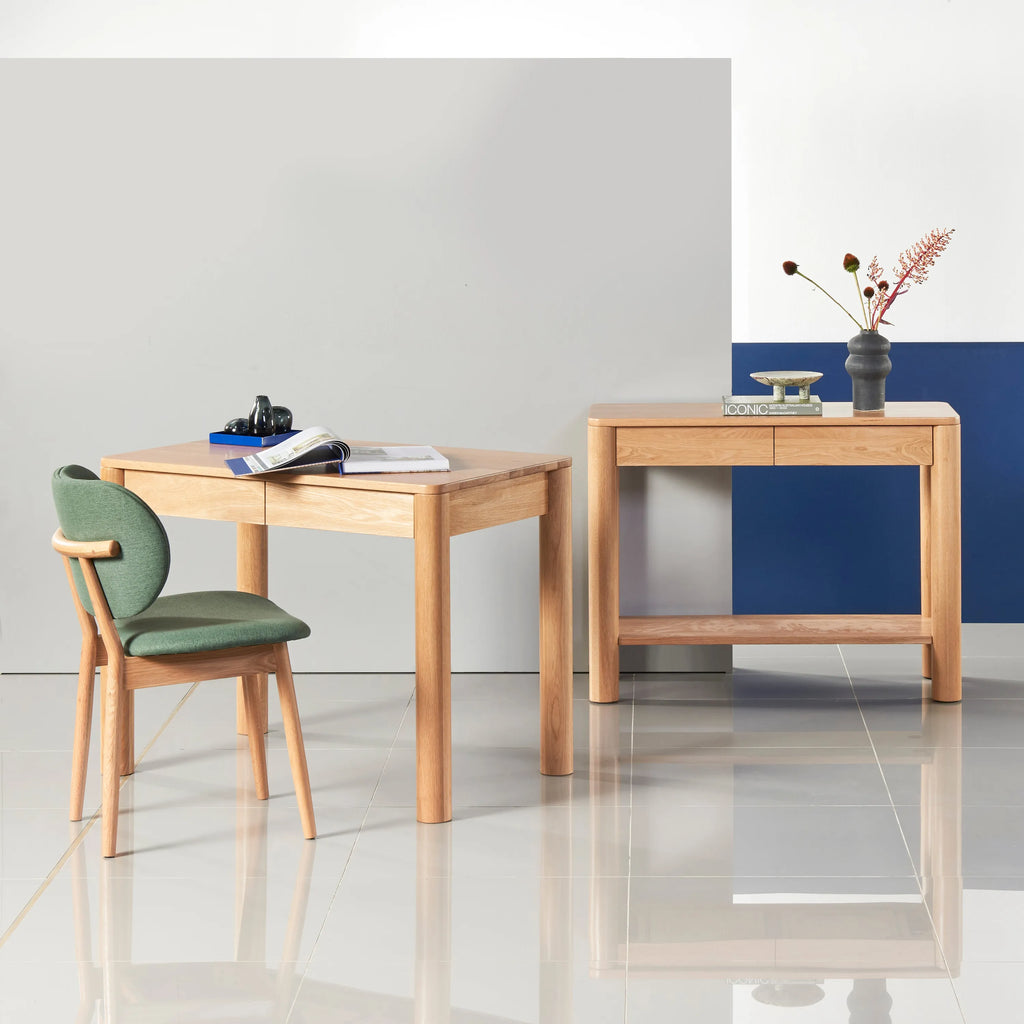 Olivia Office Desk 100 x 60cm Solid American Oak