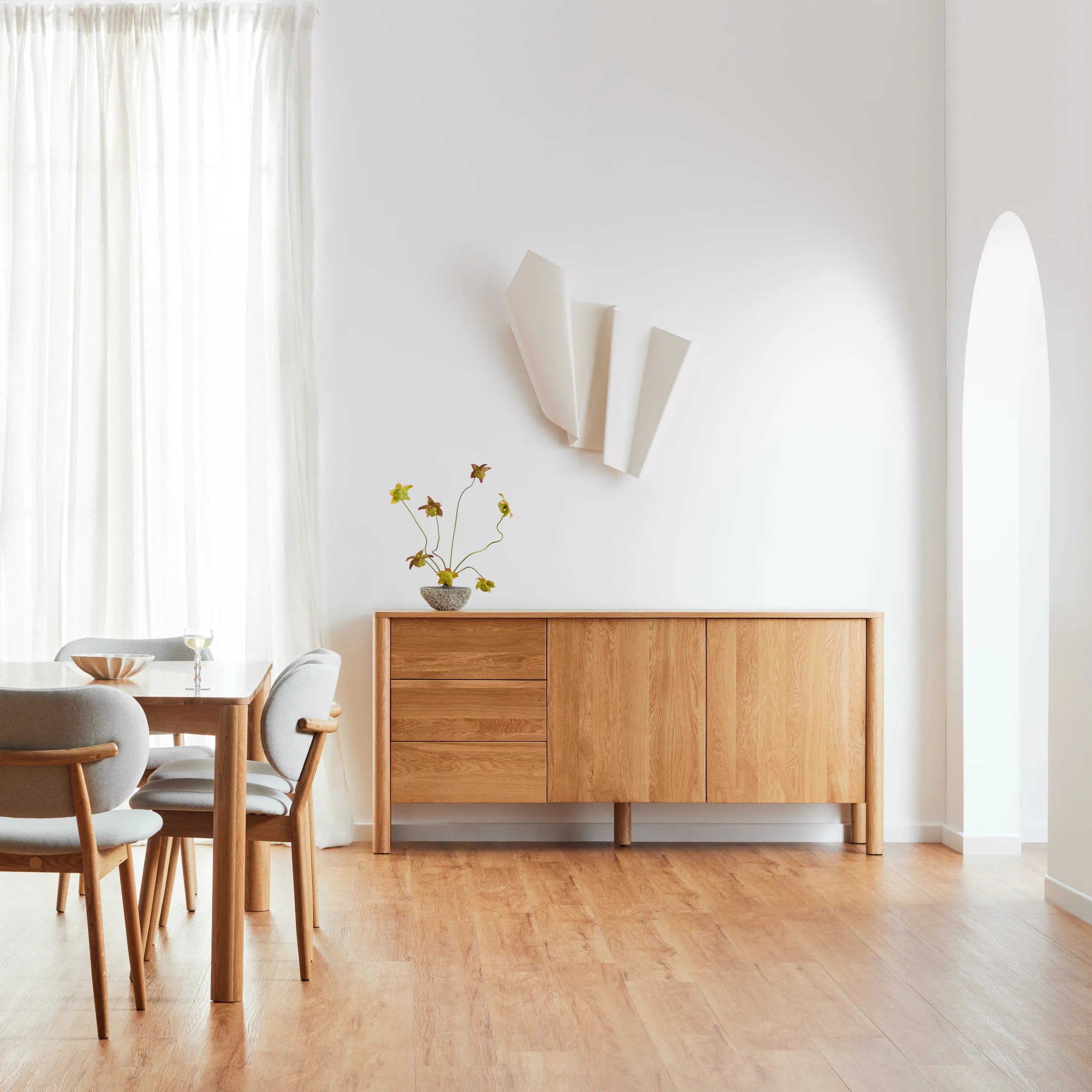 Olivia Sideboard 180 x 45cm Solid American Oak