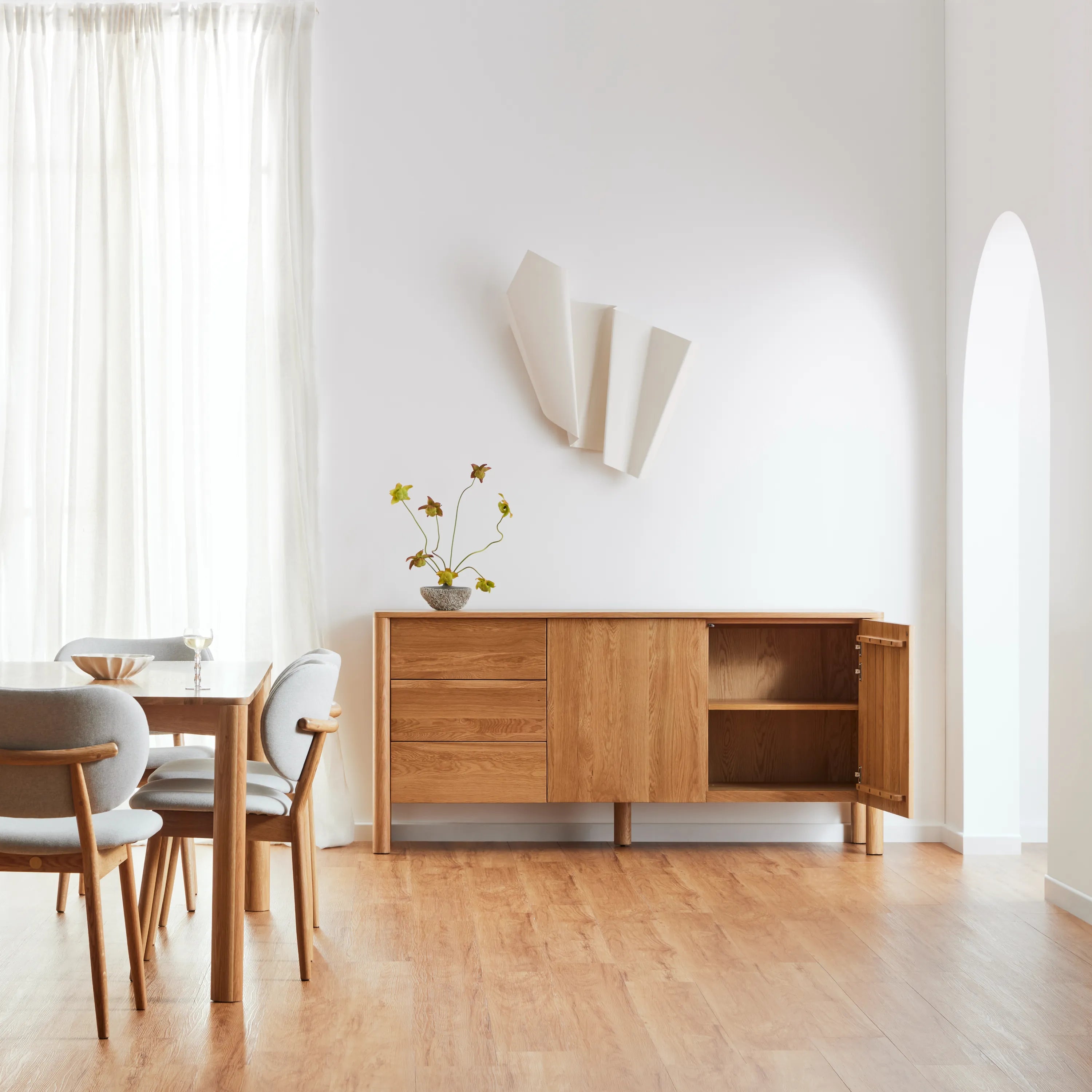 Olivia Sideboard 180 x 45cm Solid American Oak