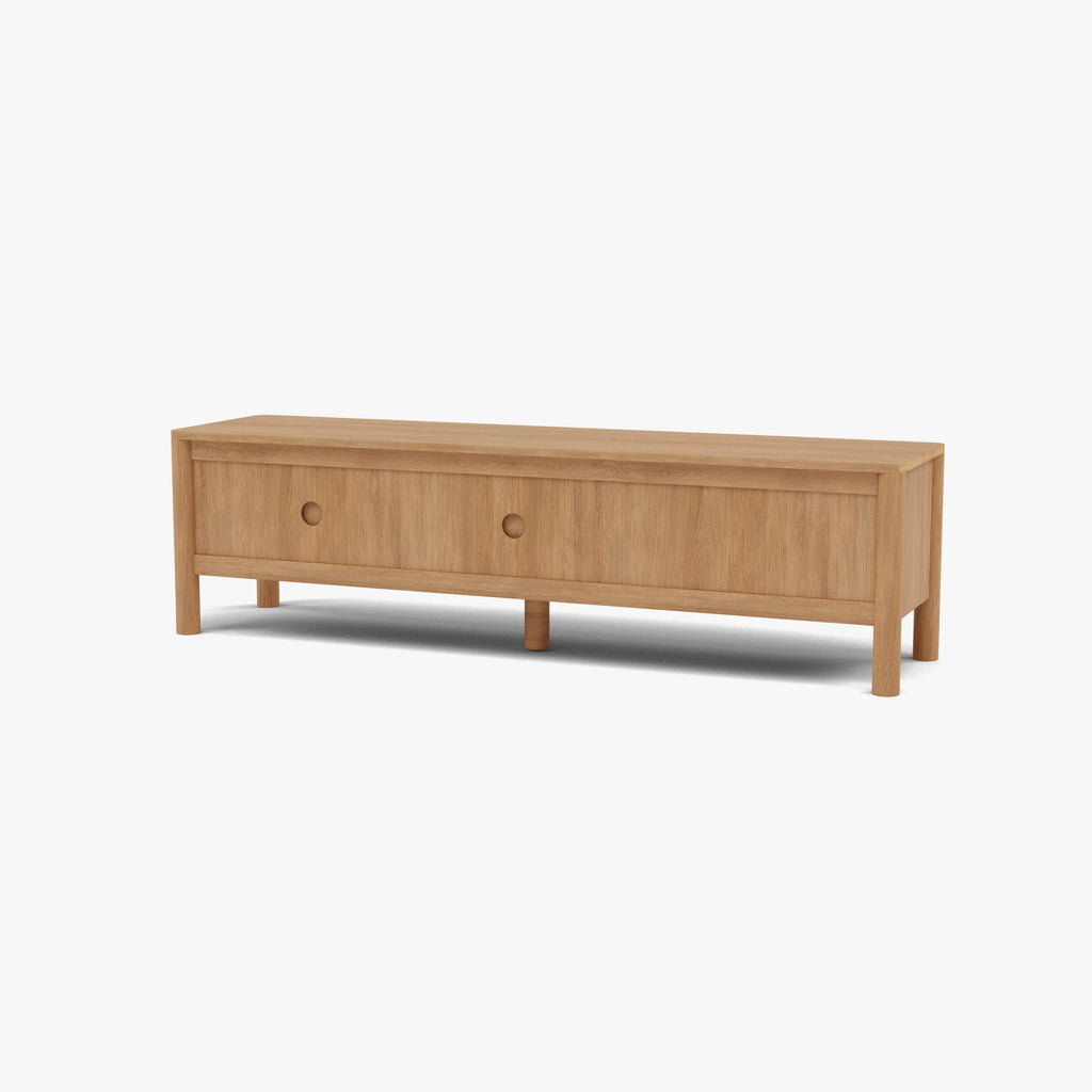 Olivia TV and Media Console 180 x 45cm Solid American Oak