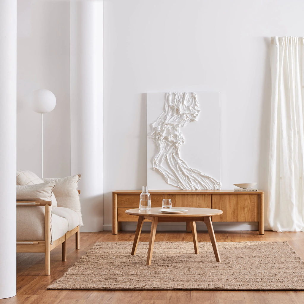 Olivia TV and Media Console 180 x 45cm Solid American Oak