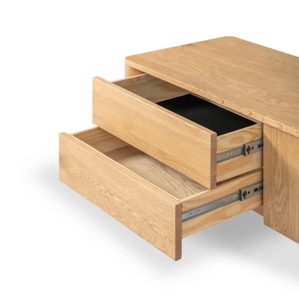 Olivia TV and Media Console 180 x 45cm Solid American Oak