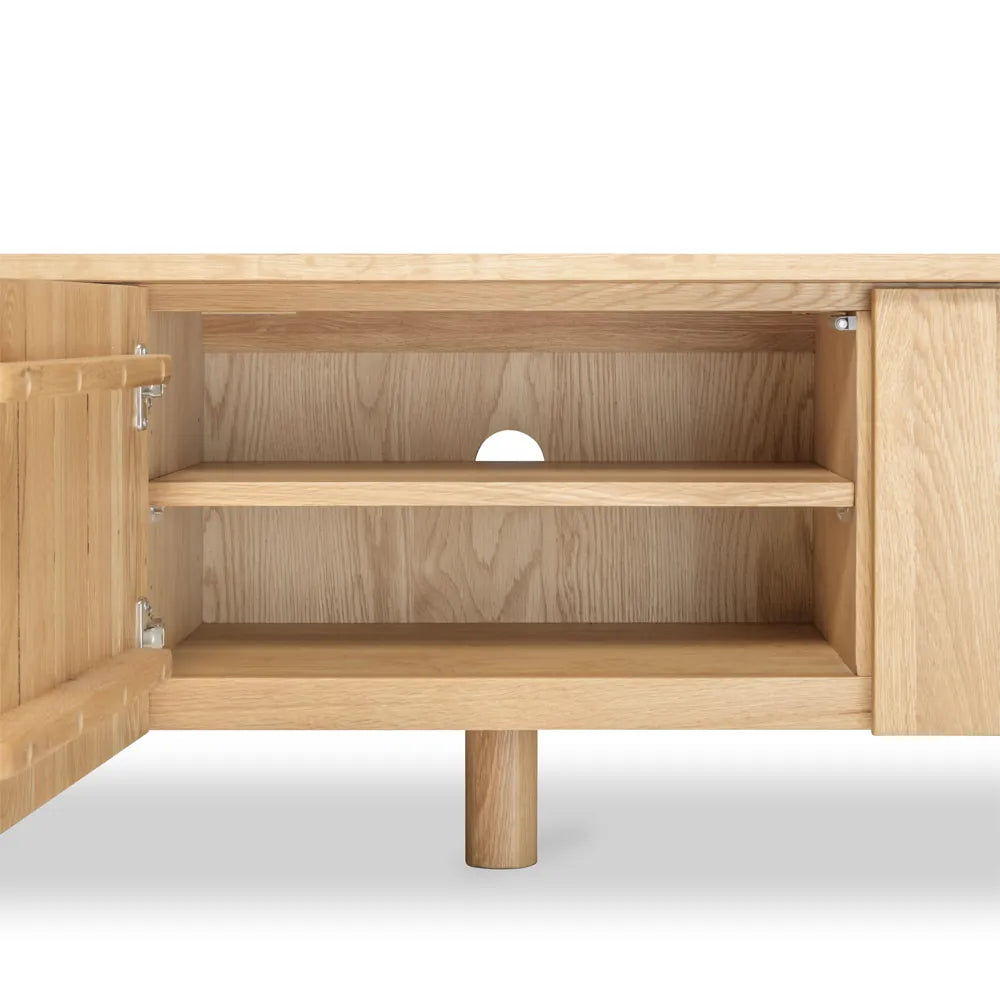 Olivia TV and Media Console 180 x 45cm Solid American Oak