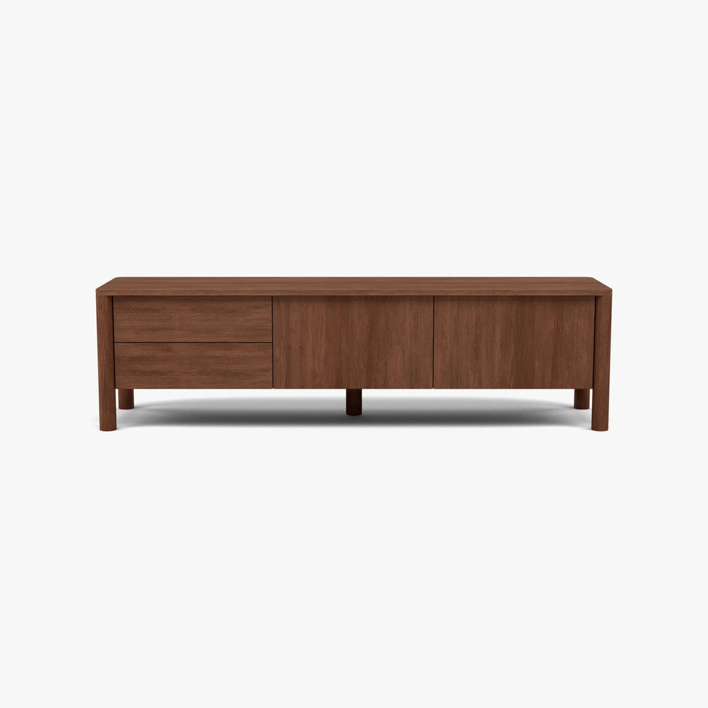 Olivia TV and Media Console 180 x 45cm Solid American Walnut