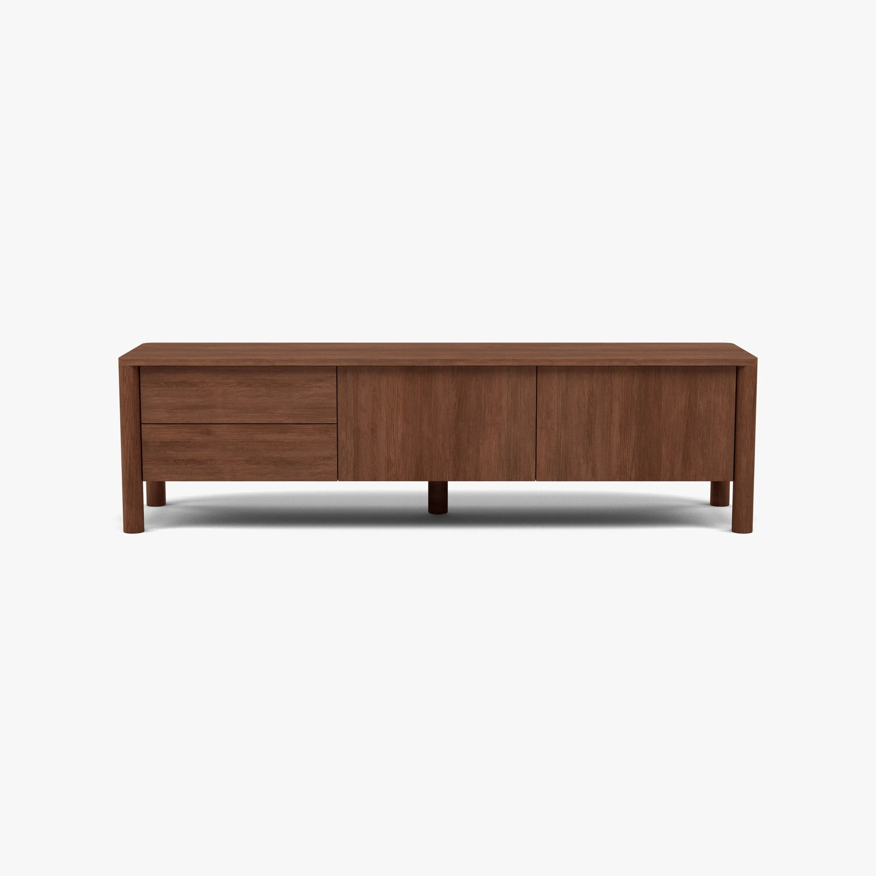 Olivia TV and Media Console 180 x 45cm Solid American Walnut
