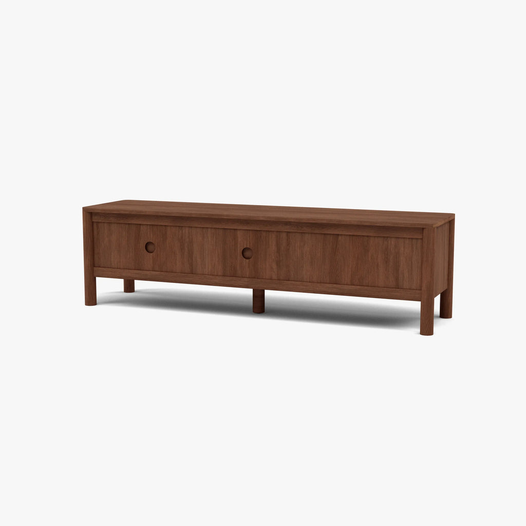 Olivia TV and Media Console 180 x 45cm Solid American Walnut