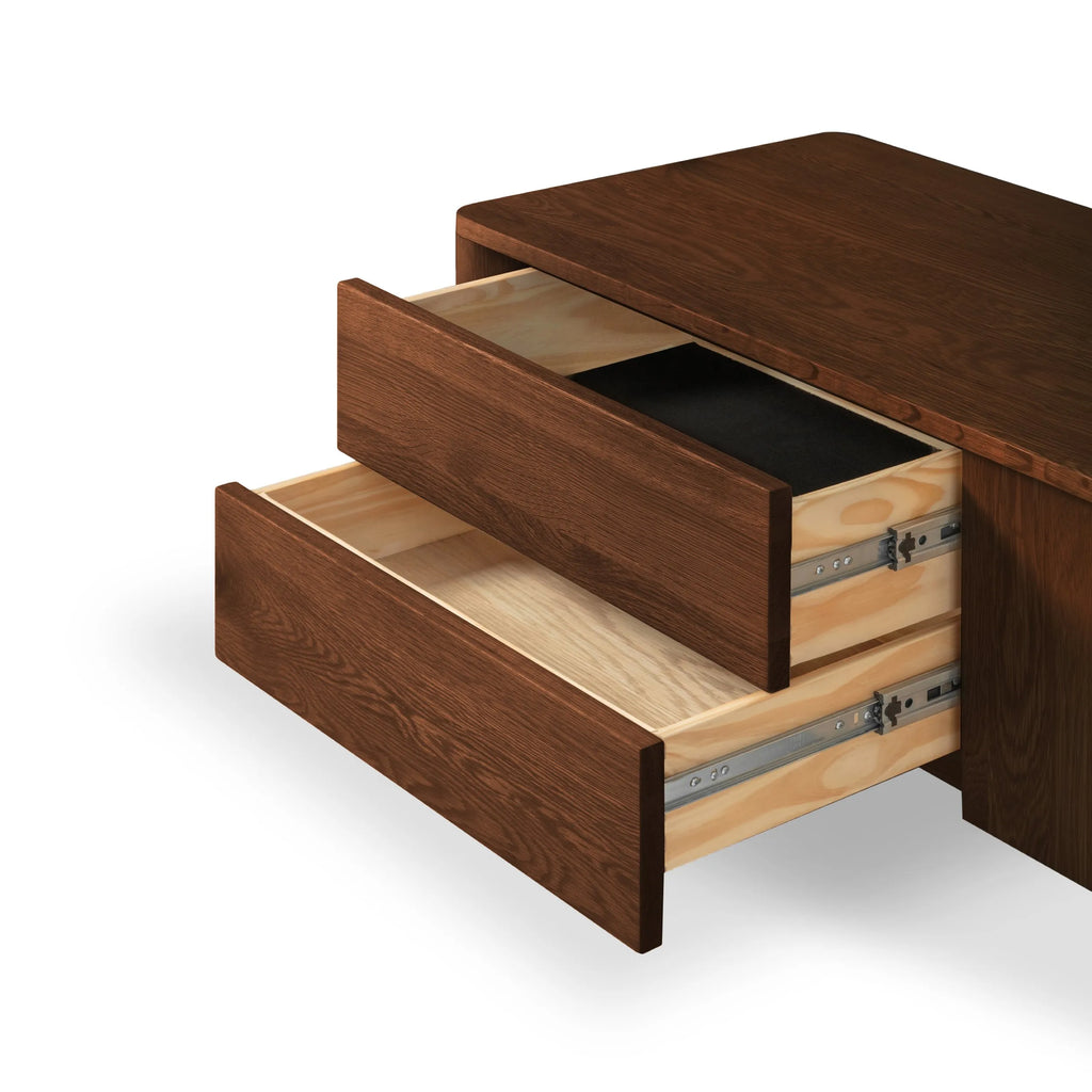 Olivia TV and Media Console 180 x 45cm Solid American Walnut