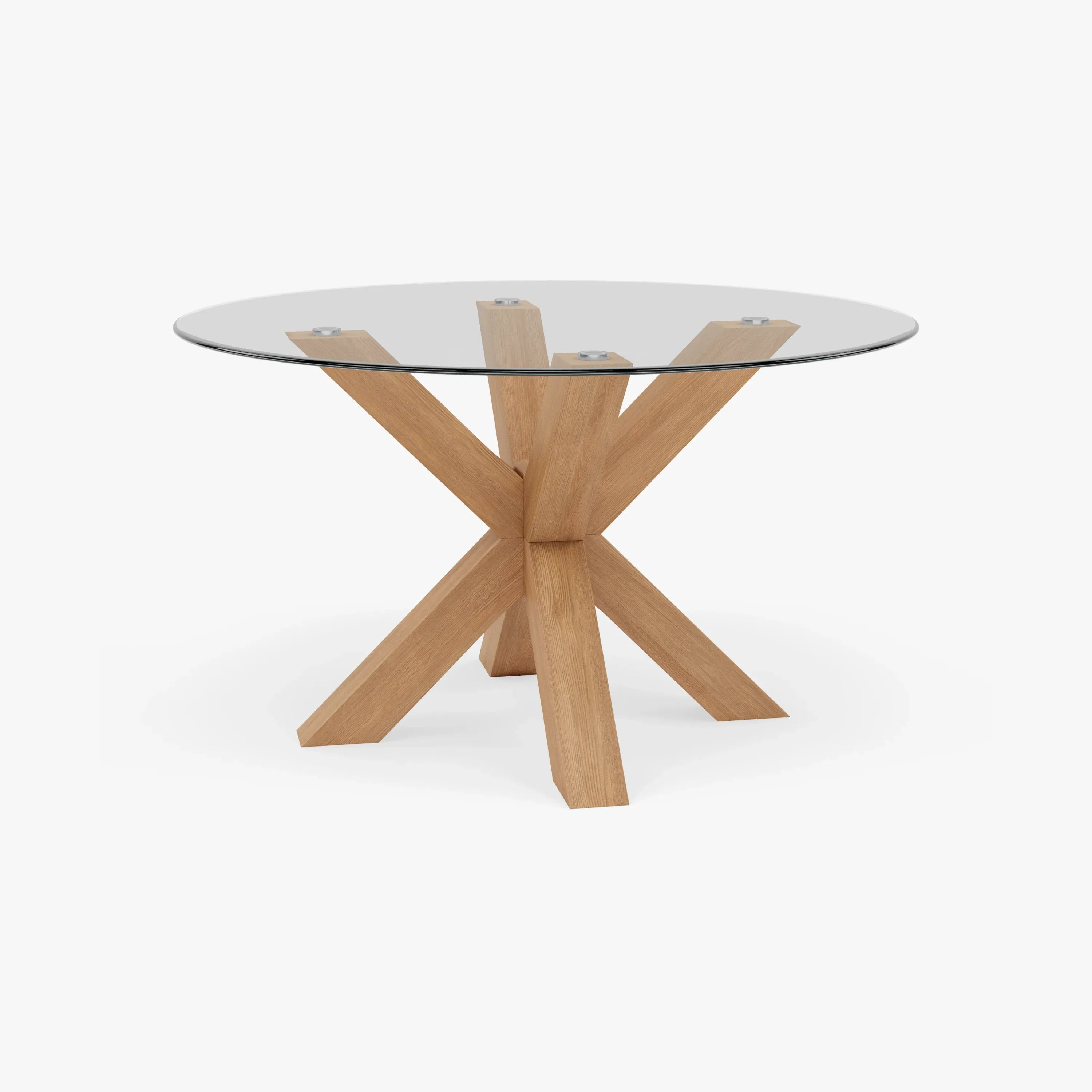 Oscar Dining Table Round 130cm Diameter Solid American Oak