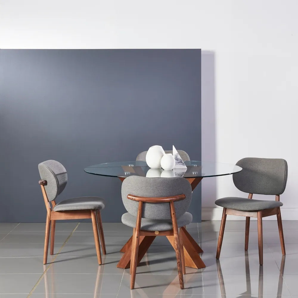 Oscar Dining Table Round 130cm Diameter Solid American Walnut