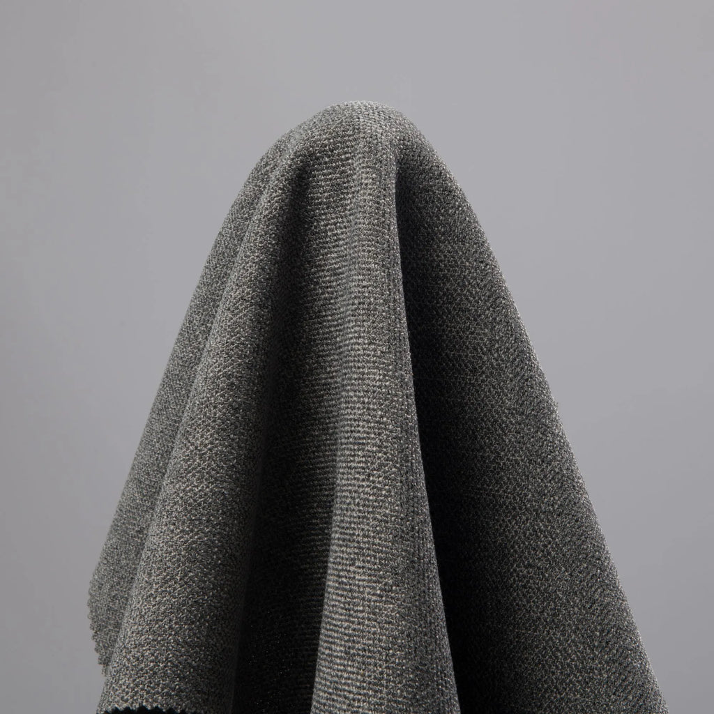 Sara Bar Stool Pewter Grey Fabric Solid American Walnut