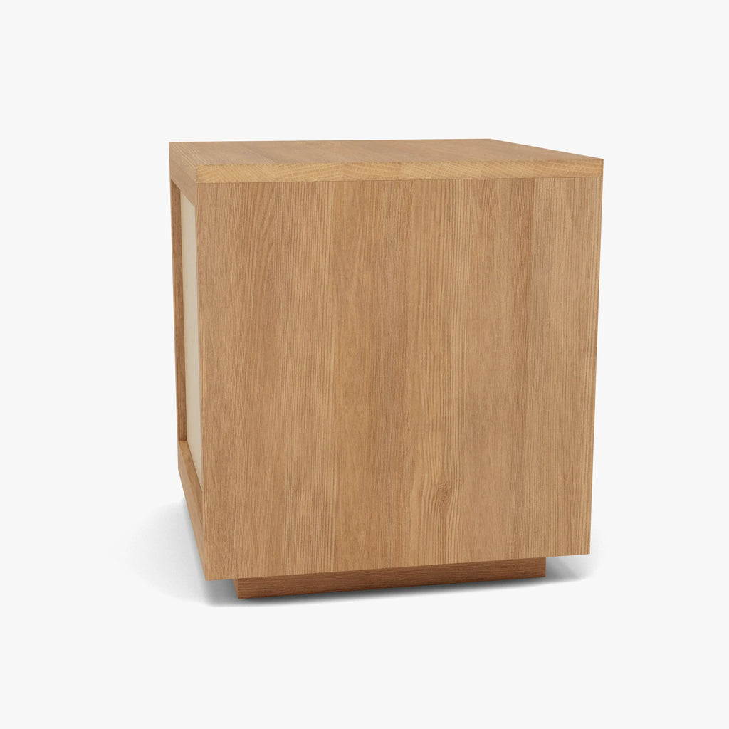 Tobias Bedside Table 2 Drawers 45 x 45cm Solid American Oak
