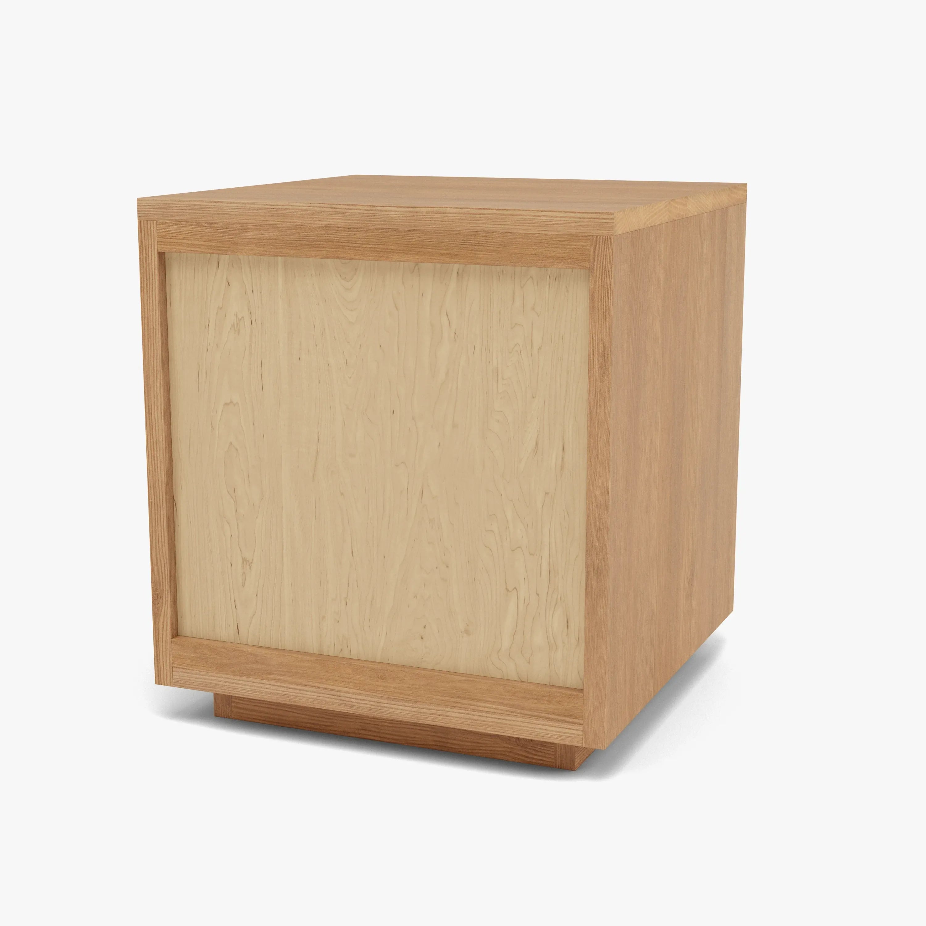Tobias Bedside Table 2 Drawers 45 x 45cm Solid American Oak