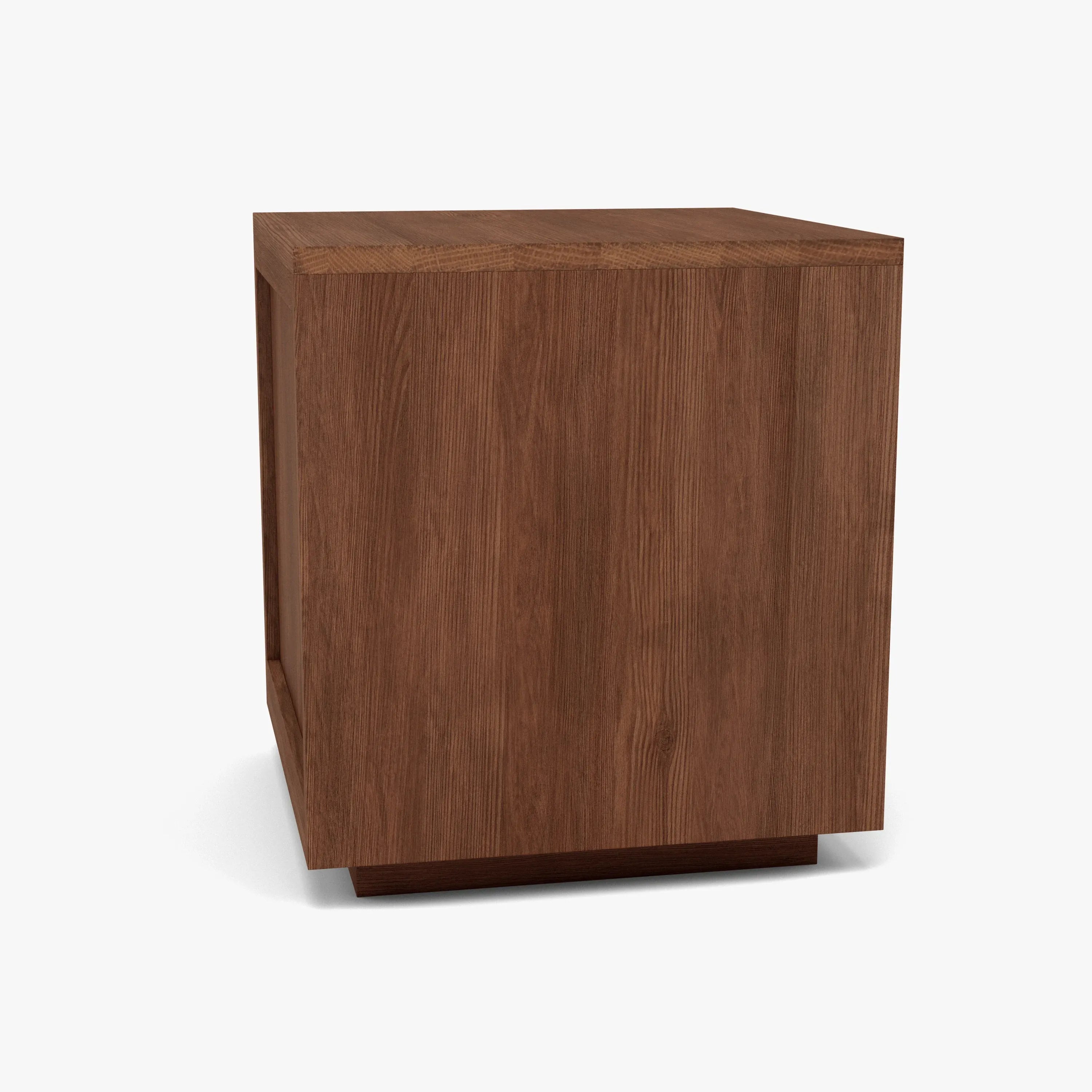 Tobias Bedside Table 2 Drawers 45 x 45cm Solid American Walnut