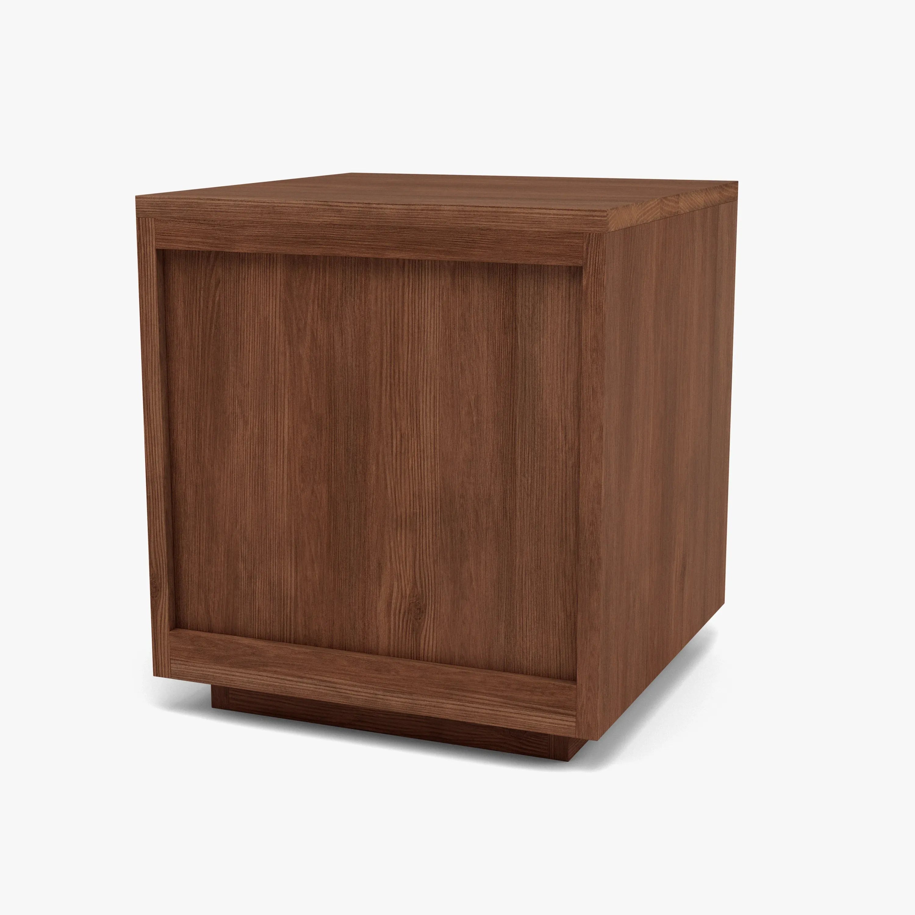 Tobias Bedside Table 2 Drawers 45 x 45cm Solid American Walnut