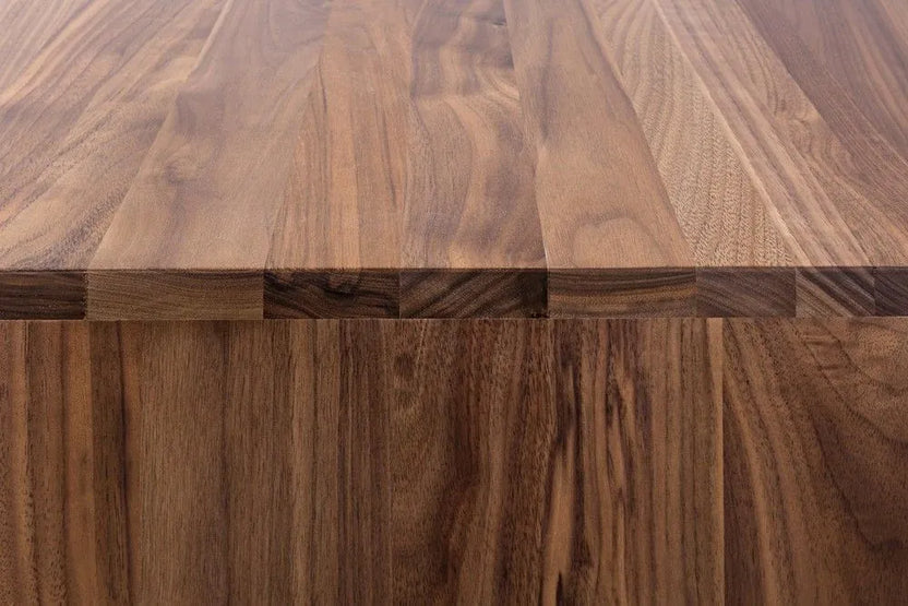 Tobias Bedside Table 2 Drawers 45 x 45cm Solid American Walnut