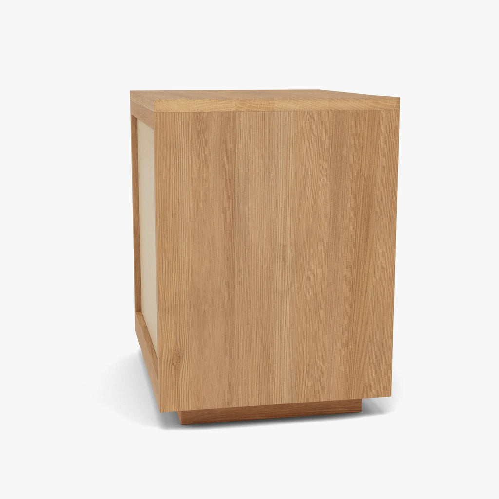 Tobias Bedside Table 3 Drawers 50 x 40cm Solid American Oak