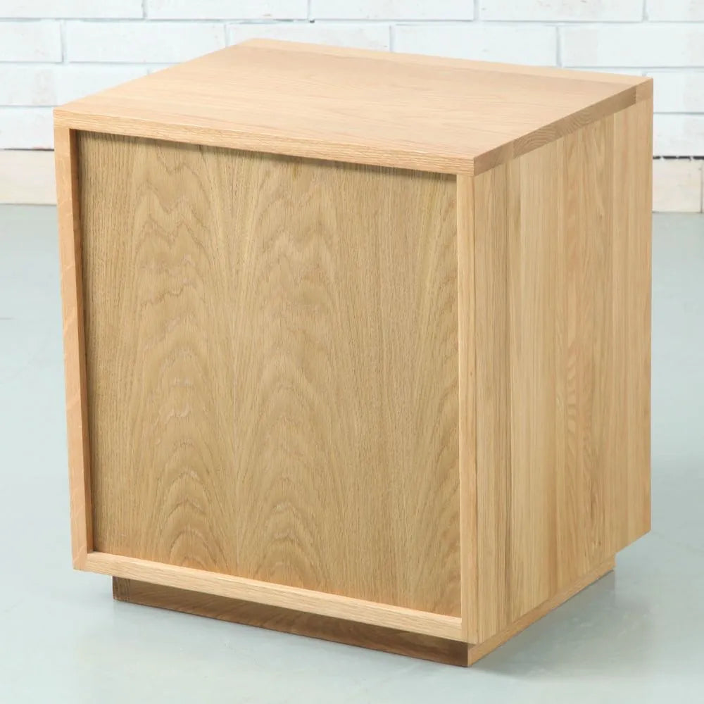 Tobias Bedside Table 3 Drawers 50 x 40cm Solid American Oak