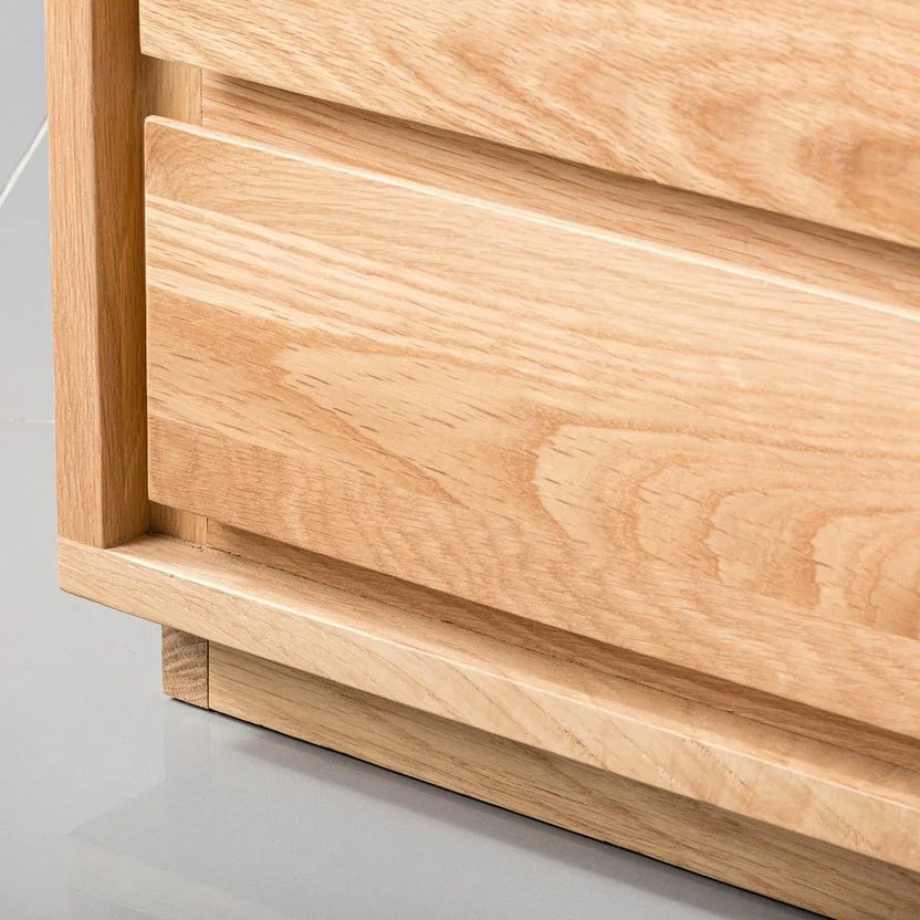Tobias Bedside Table 3 Drawers 50 x 40cm Solid American Oak