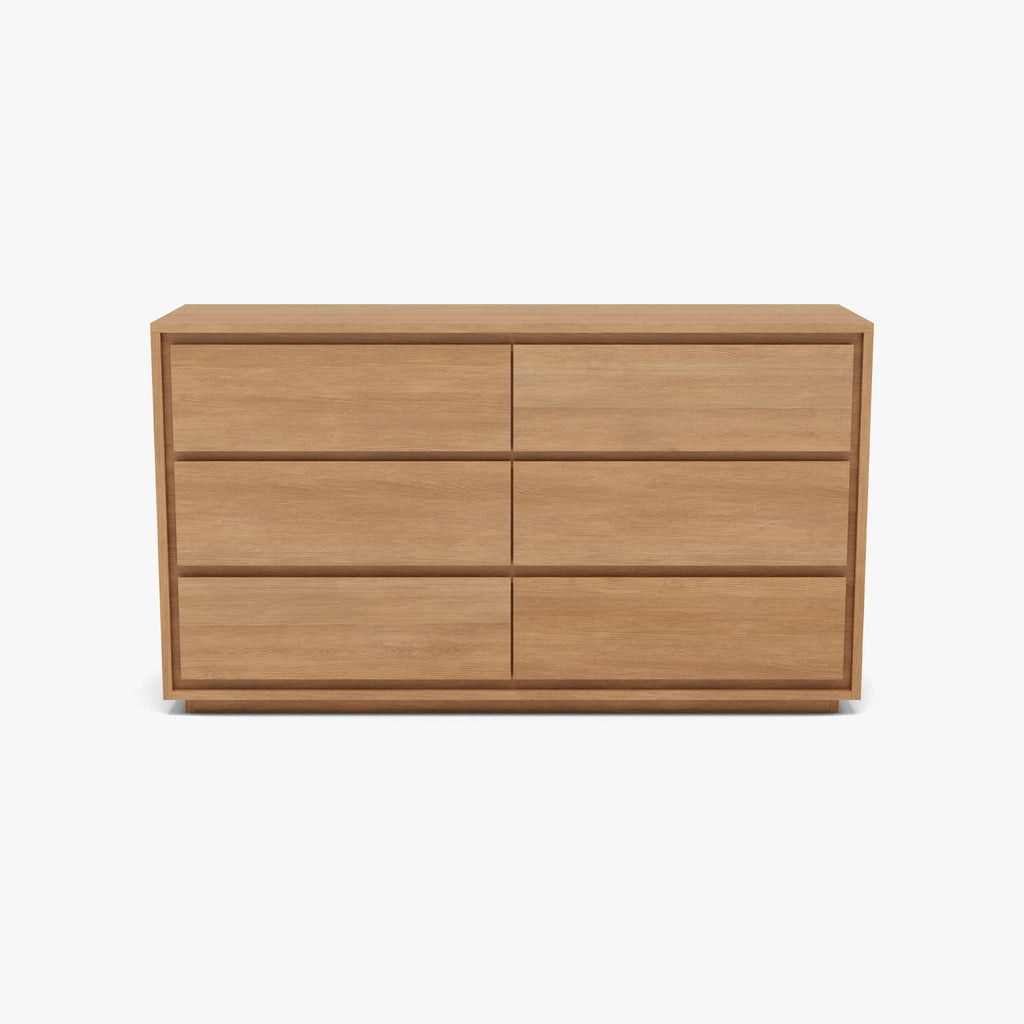 Tobias Chest 6 Drawers 150 x 45cm Solid American Oak