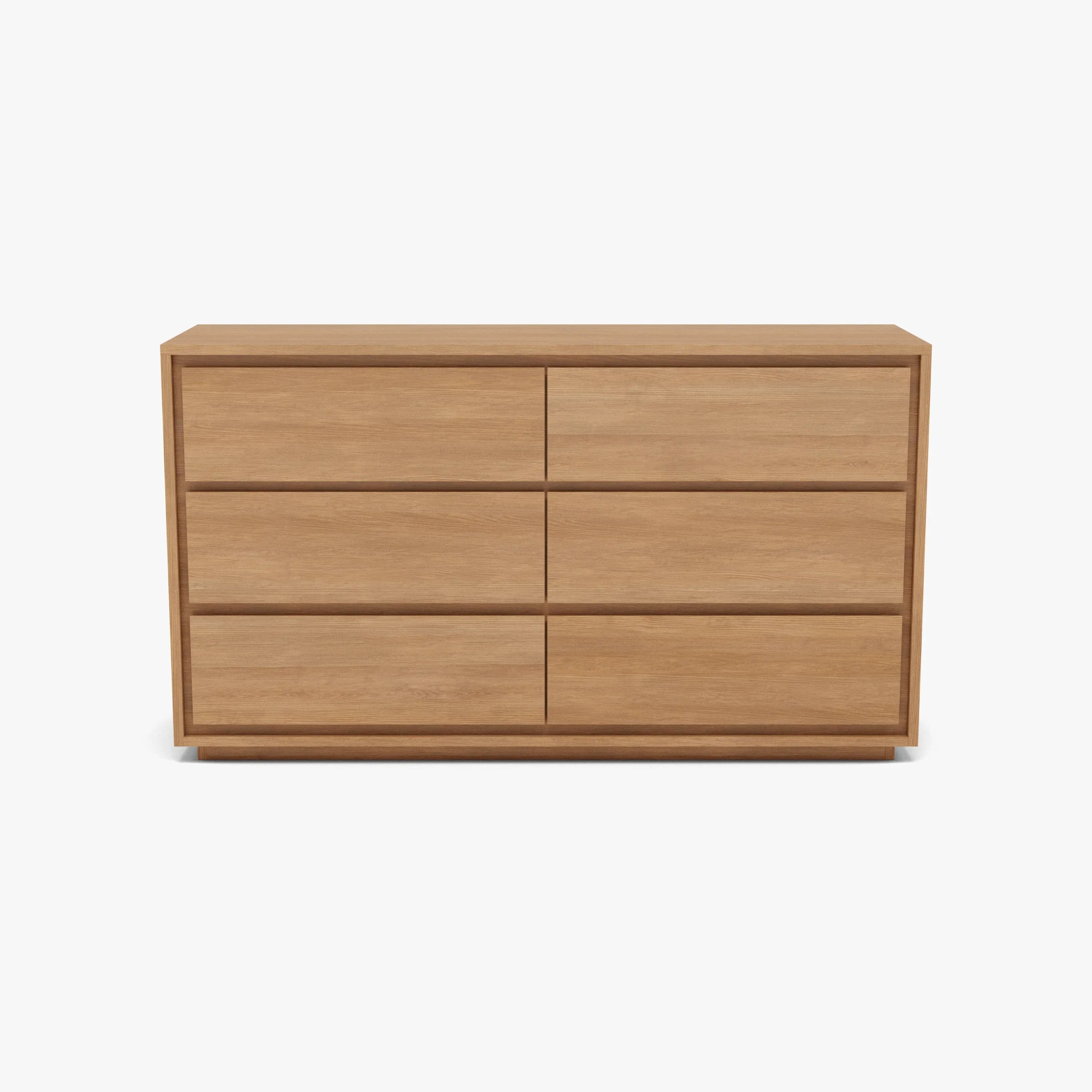 Tobias Chest 6 Drawers 150 x 45cm Solid American Oak