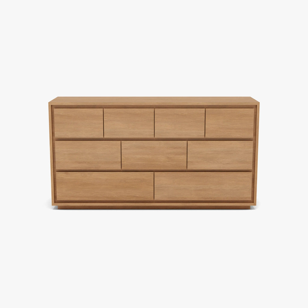 Tobias Chest 9 Drawers 160 x 45cm Solid American Oak