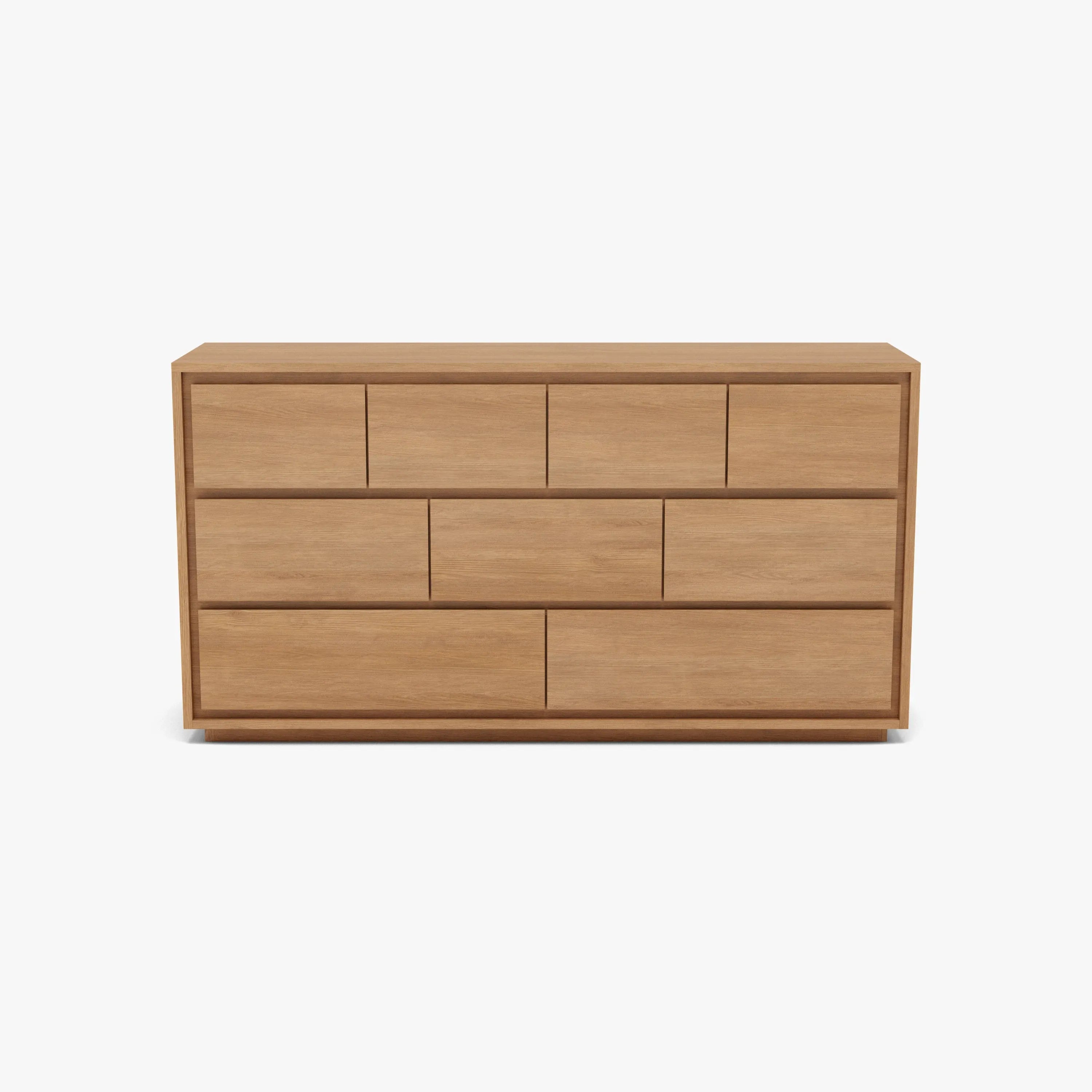 Tobias Chest 9 Drawers 160 x 45cm Solid American Oak