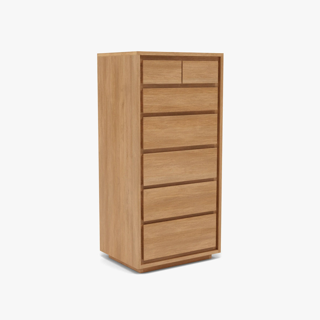 Tobias Tallboy 7 Drawers 60 x 45cm Solid American Oak
