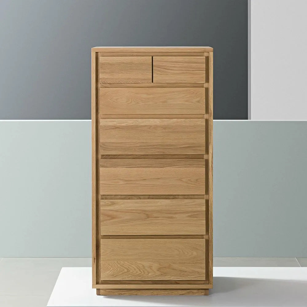 Tobias Tallboy 7 Drawers 60 x 45cm Solid American Oak