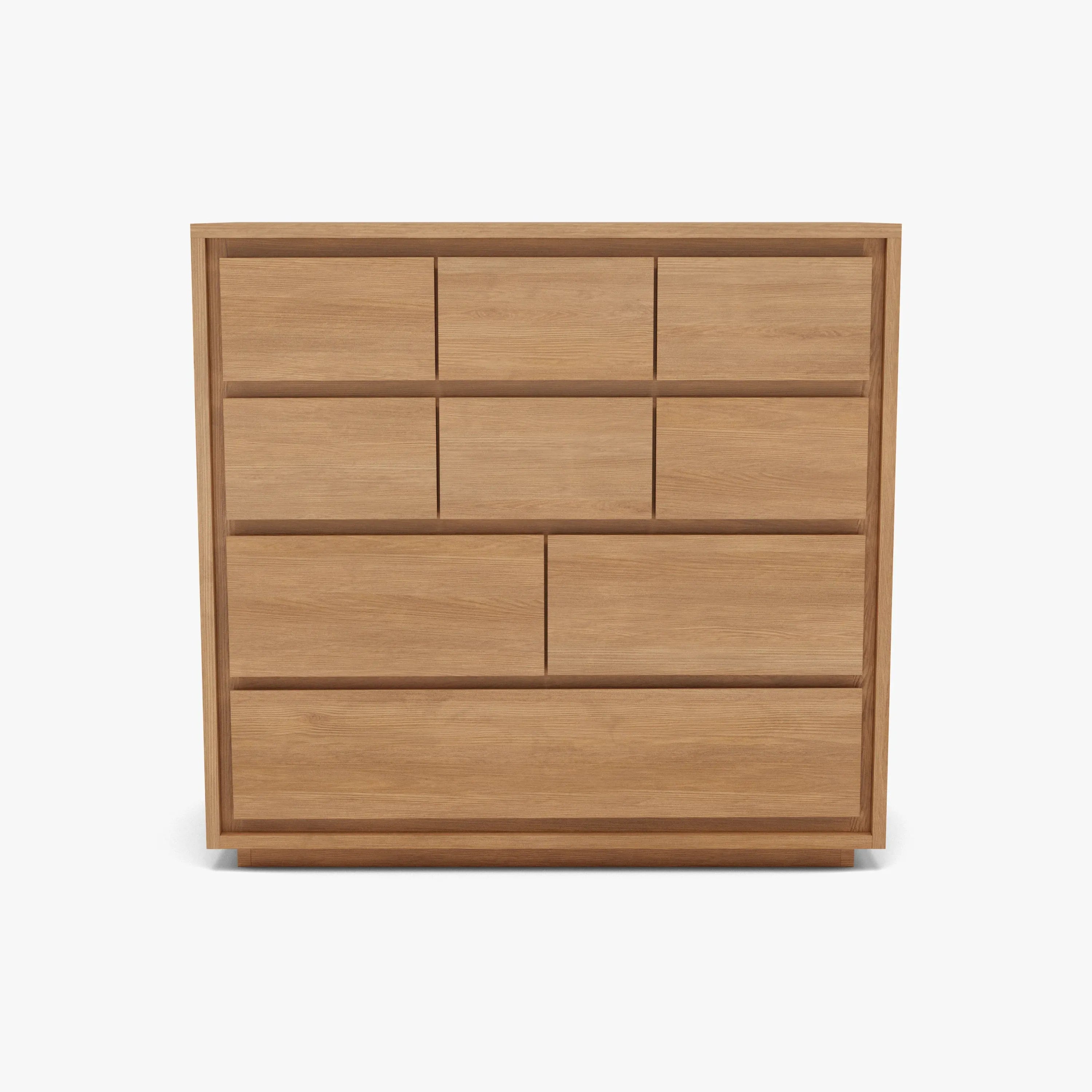 Tobias Tallboy 9 Drawers 100 x 45cm Solid American Oak