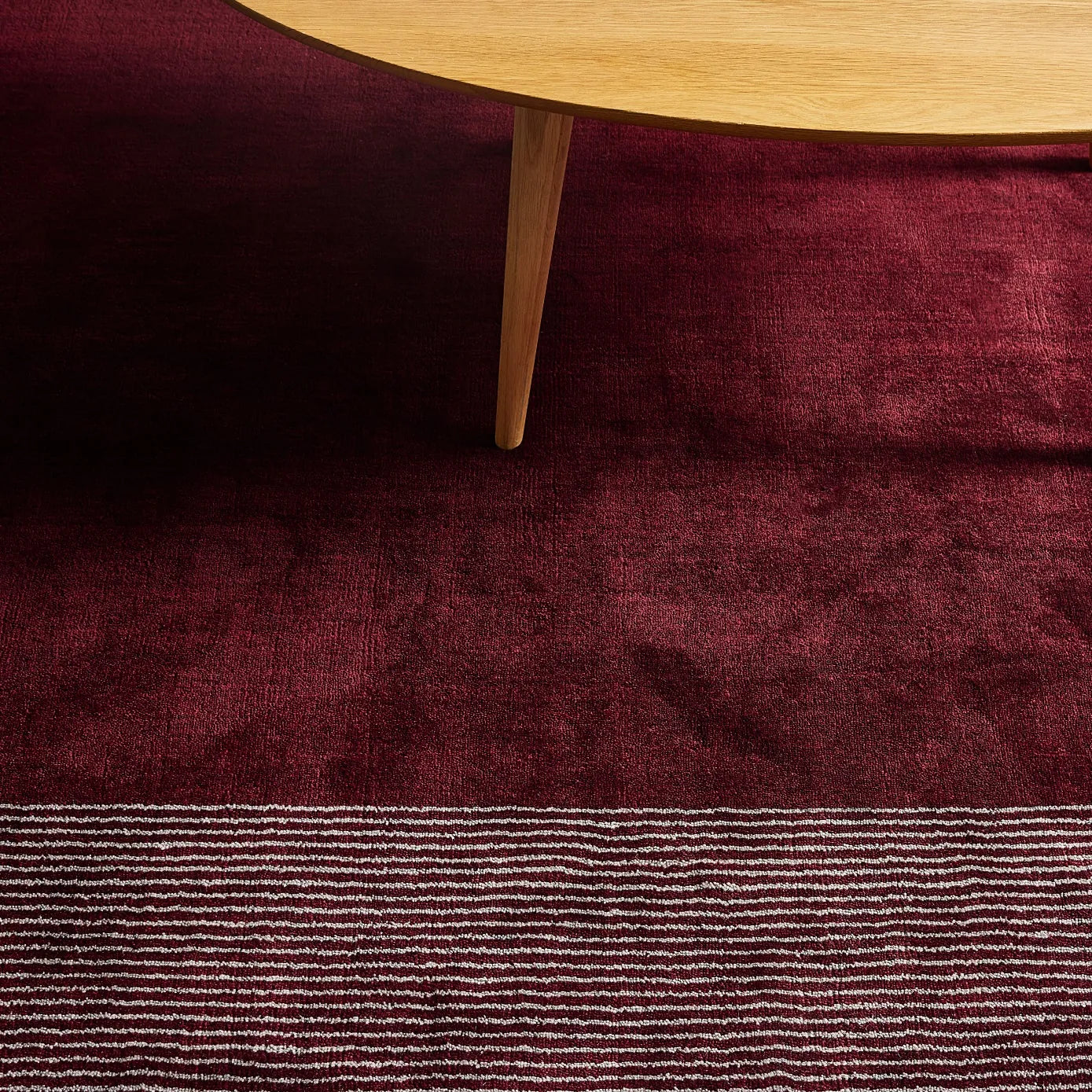 Trea NZ Wool Rug Berry Red