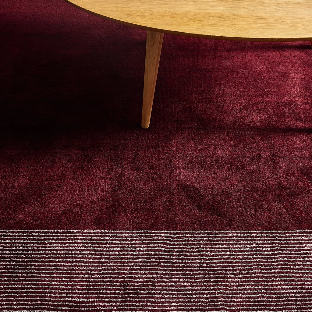 Trea NZ Wool Rug Berry Red