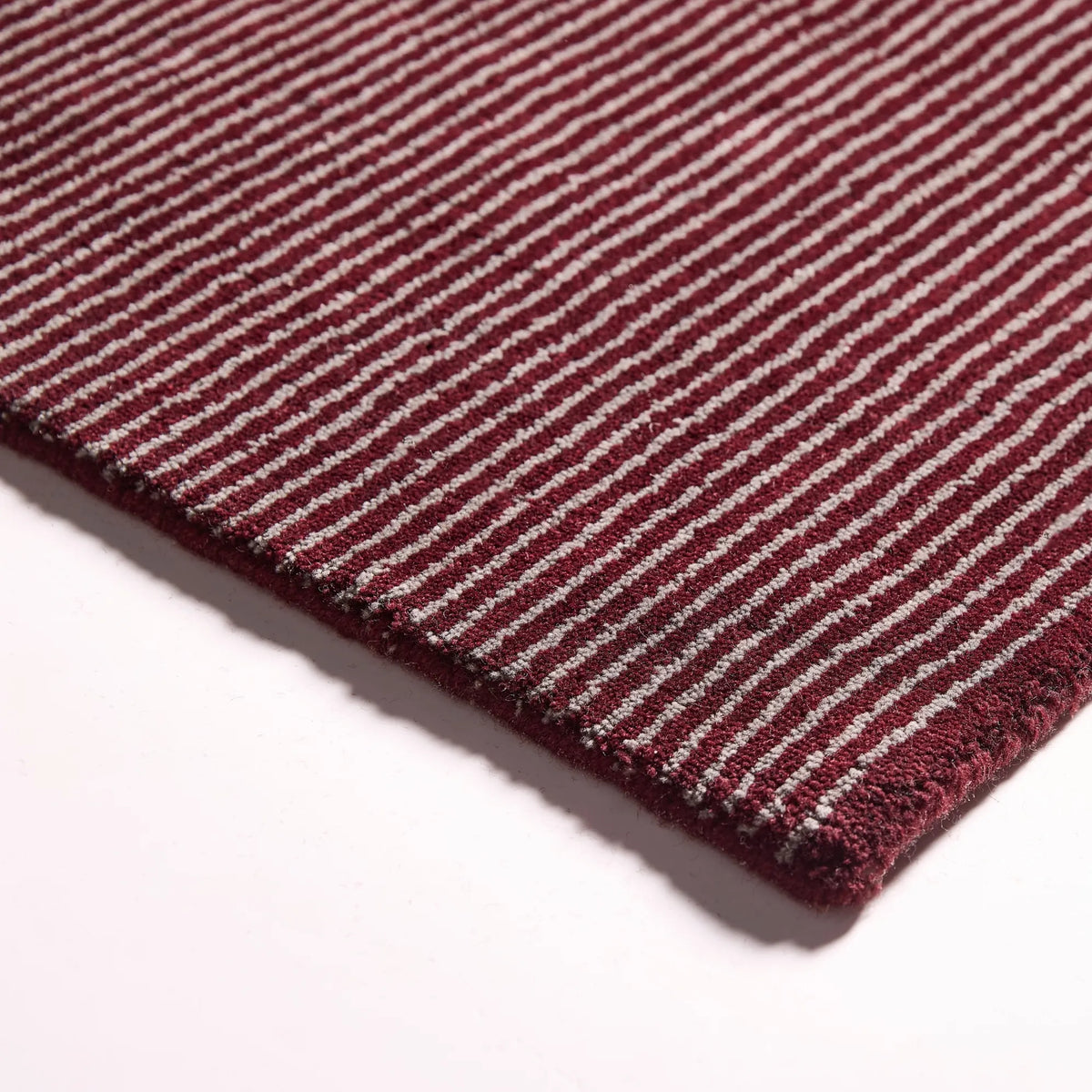Trea NZ Wool Rug Berry Red