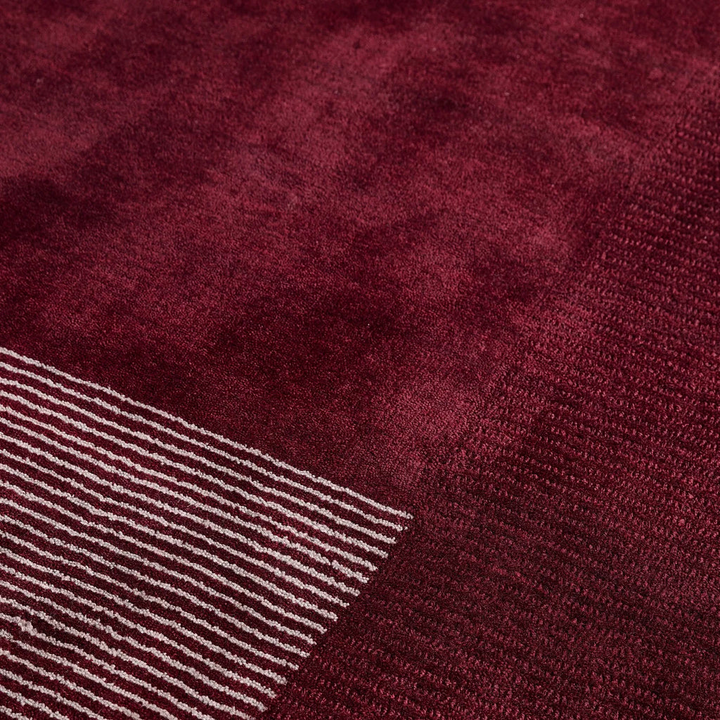 Trea NZ Wool Rug Berry Red