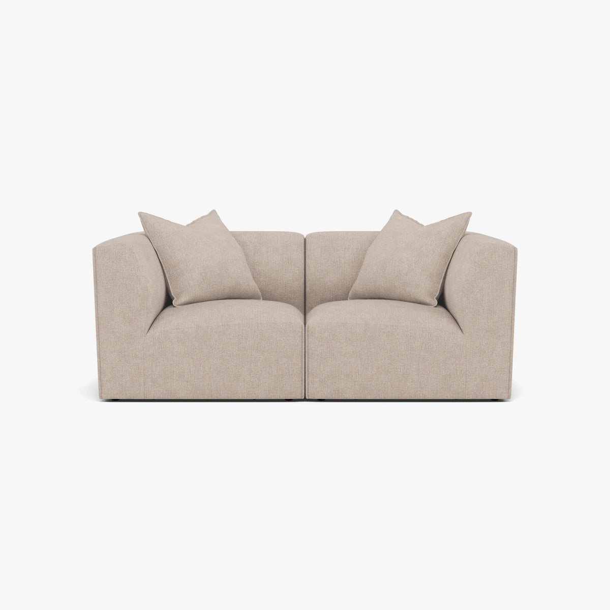 Walt Modular Sofa 2-Seater Ivory Beige Fabric