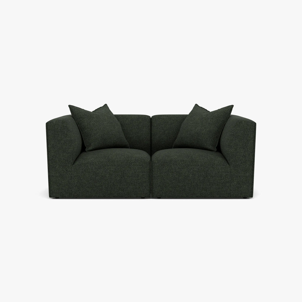 Walt Modular Sofa 2-Seater Olive Green Fabric