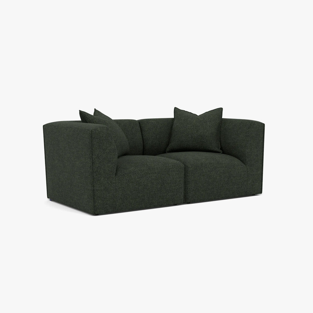 Walt Modular Sofa 2-Seater Olive Green Fabric
