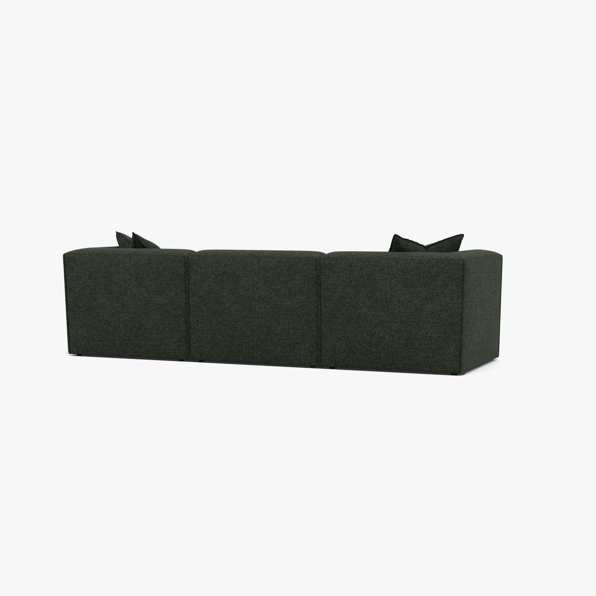 Walt Modular Sofa 3-Seater Chaise Olive Green Fabric
