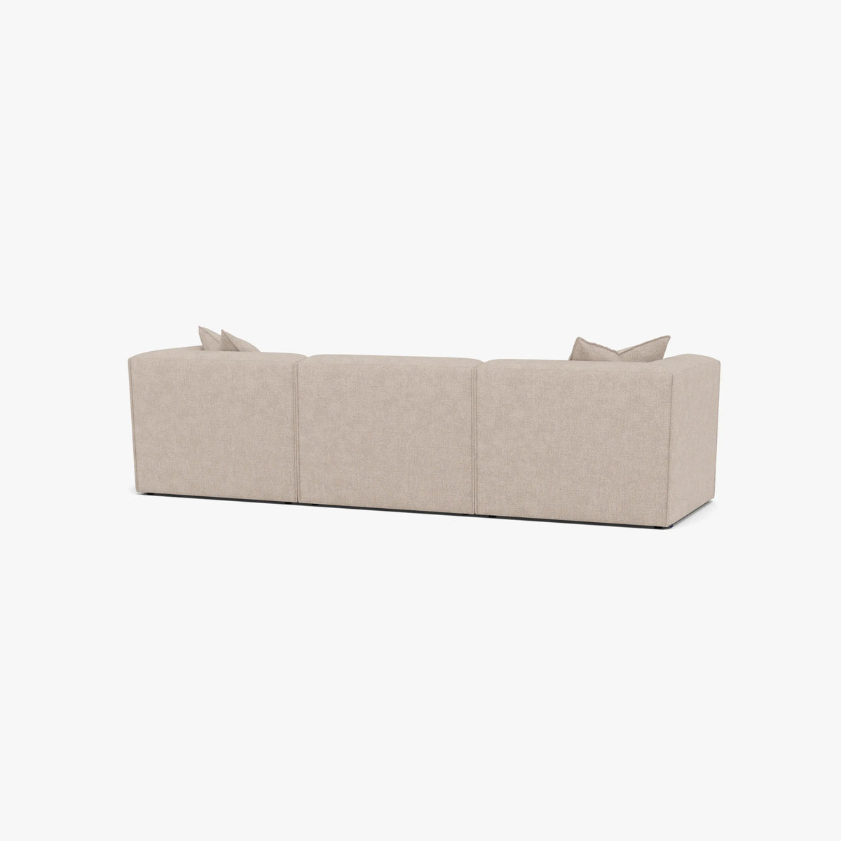 Walt Modular Sofa 3-Seater Ivory Beige Fabric