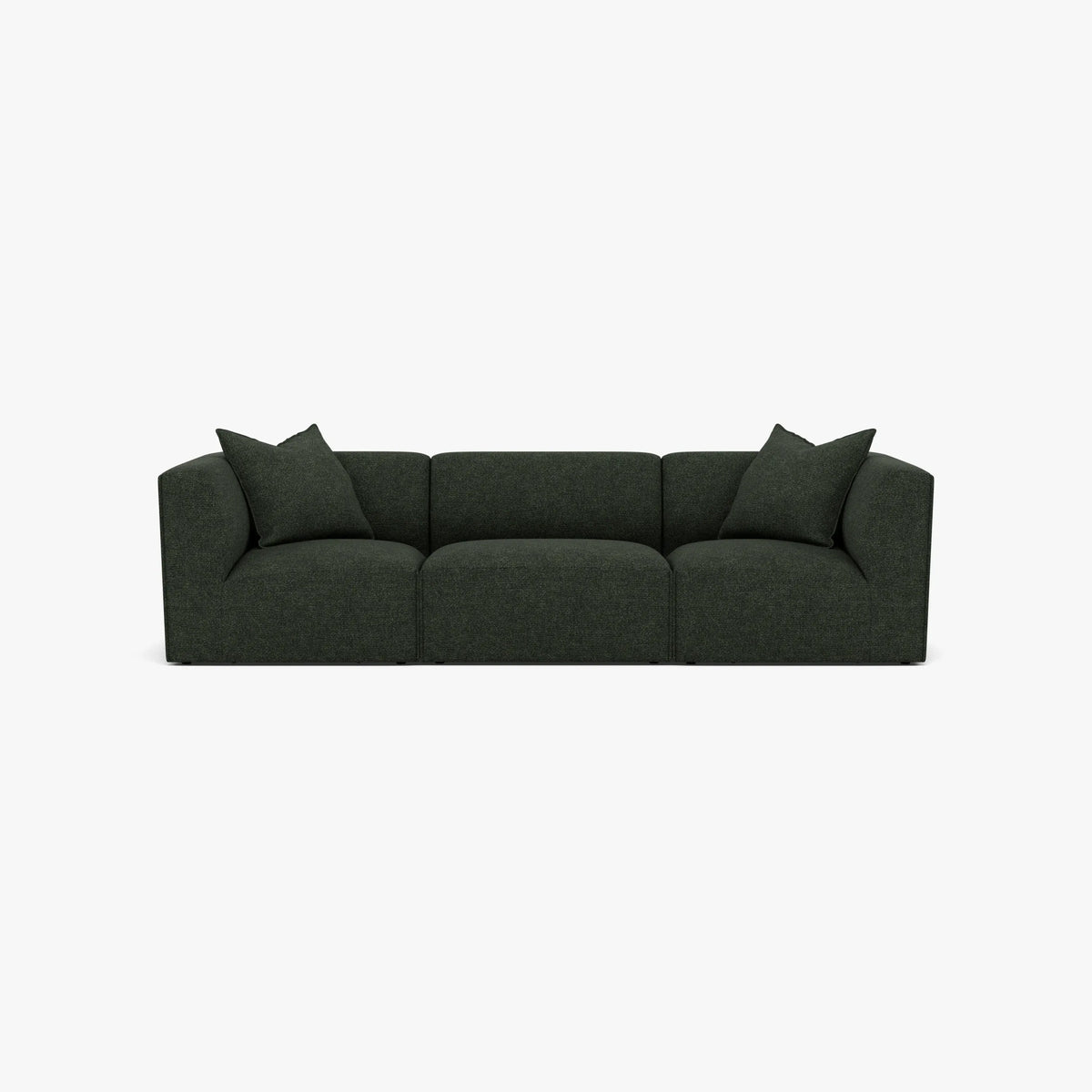 Walt Modular Sofa 3-Seater Olive Green Fabric