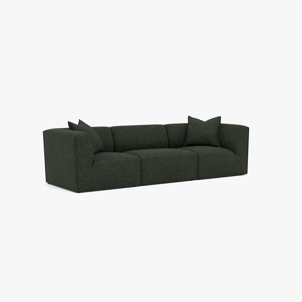 Walt Modular Sofa 3-Seater Olive Green Fabric