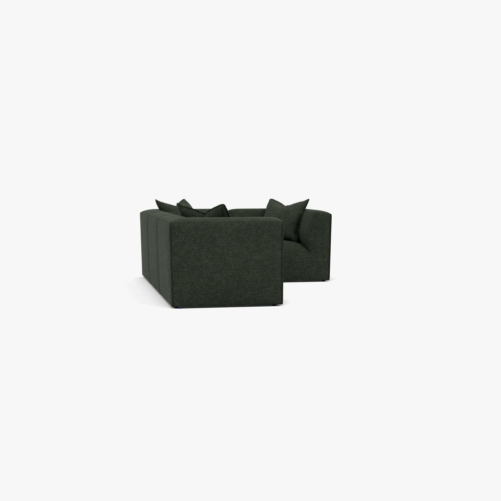Walt Modular Sofa 4-Seater Corner Olive Green Fabric