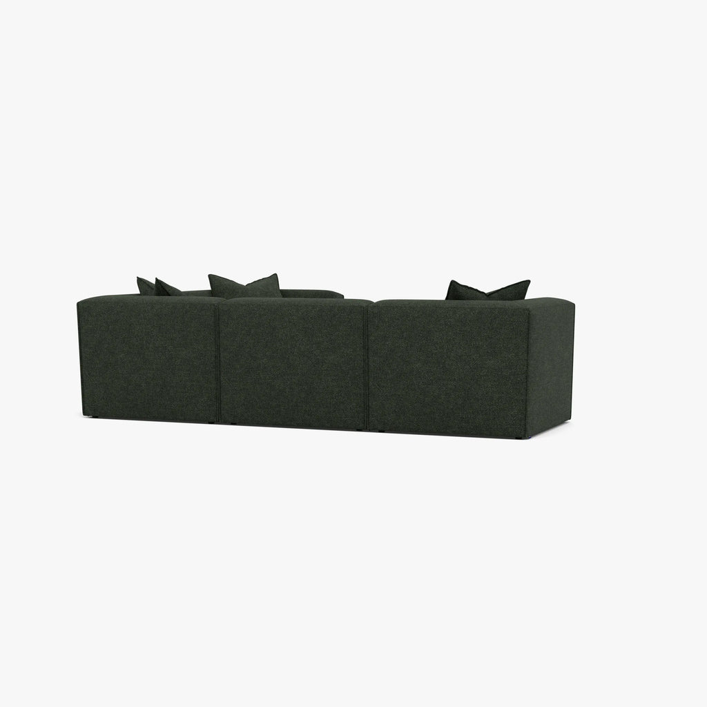 Walt Modular Sofa 4-Seater Corner Olive Green Fabric