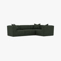 Walt Modular Sofa 4-Seater Corner Olive Green Fabric