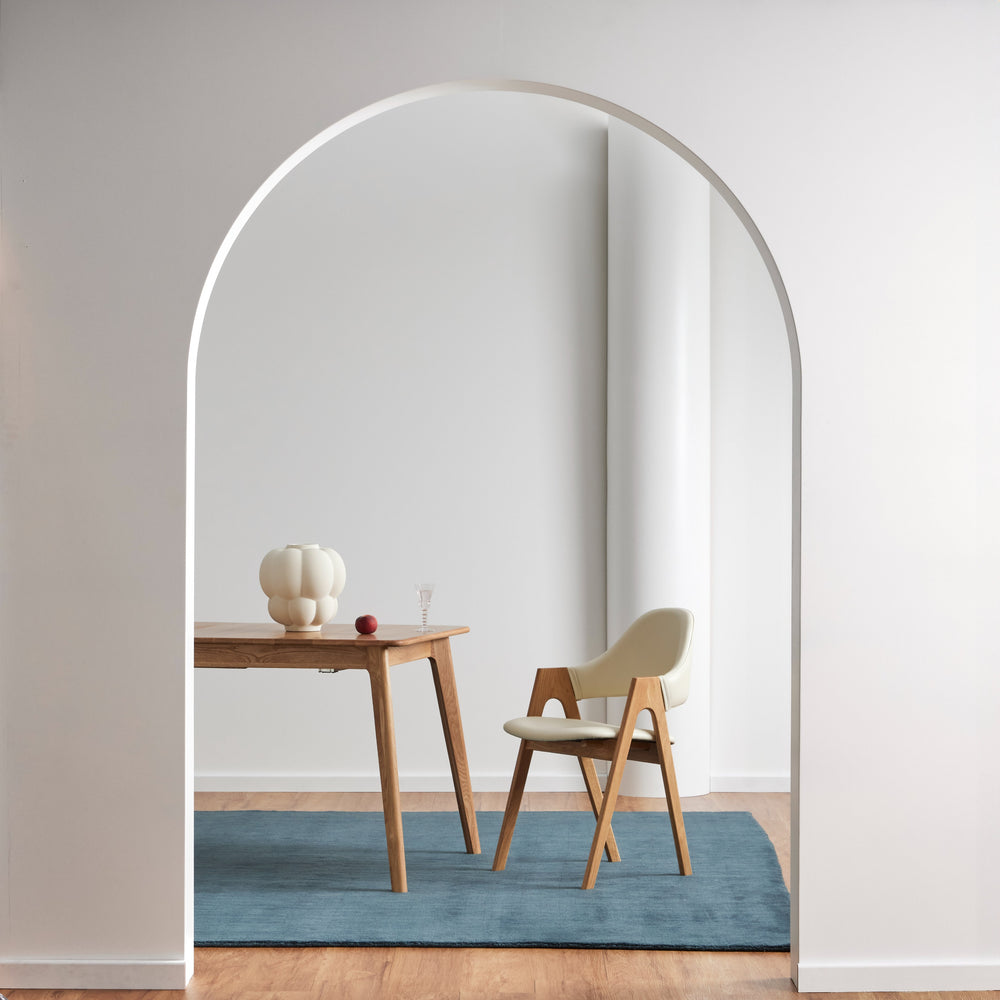 Freya Handloom Cut Pile Wool Rug - Deep Sea Blue - 160 x 230cm