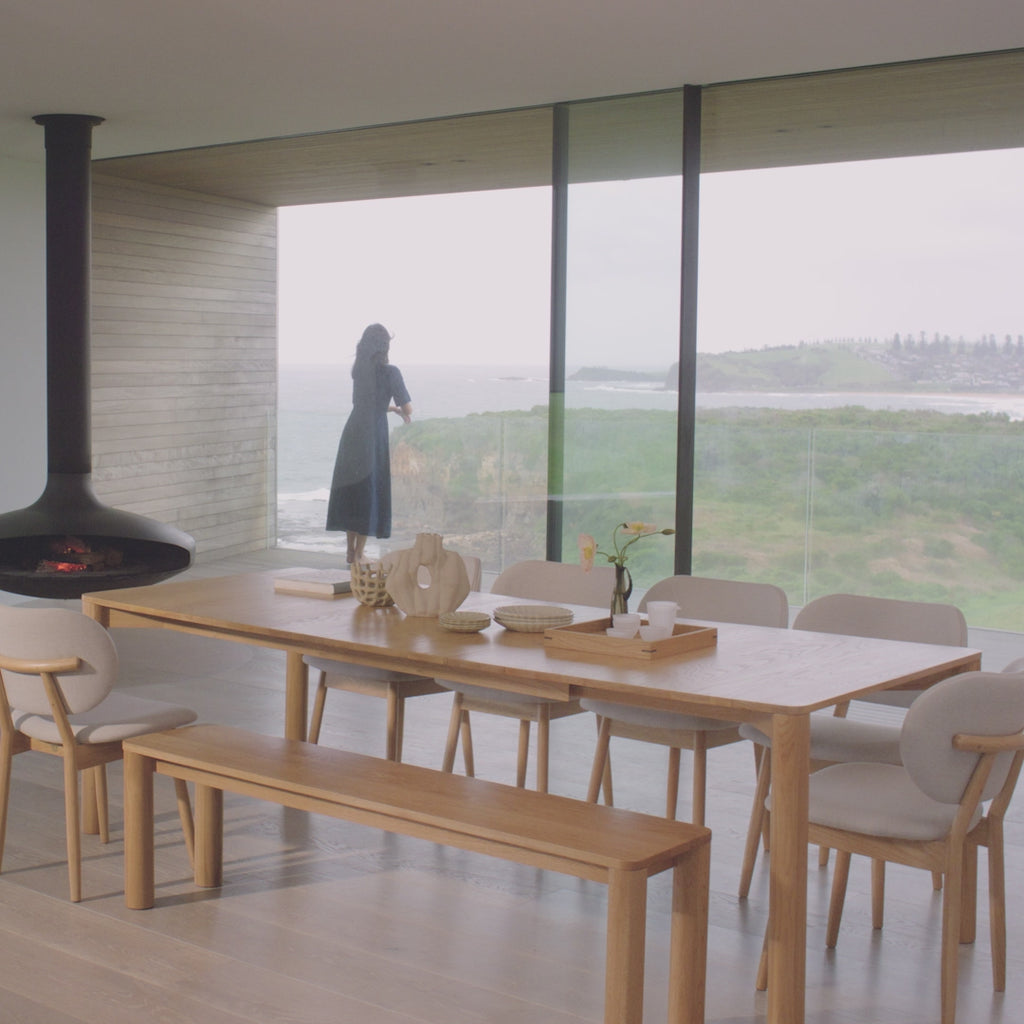 Olivia Dining Table Extendable Solid American Oak