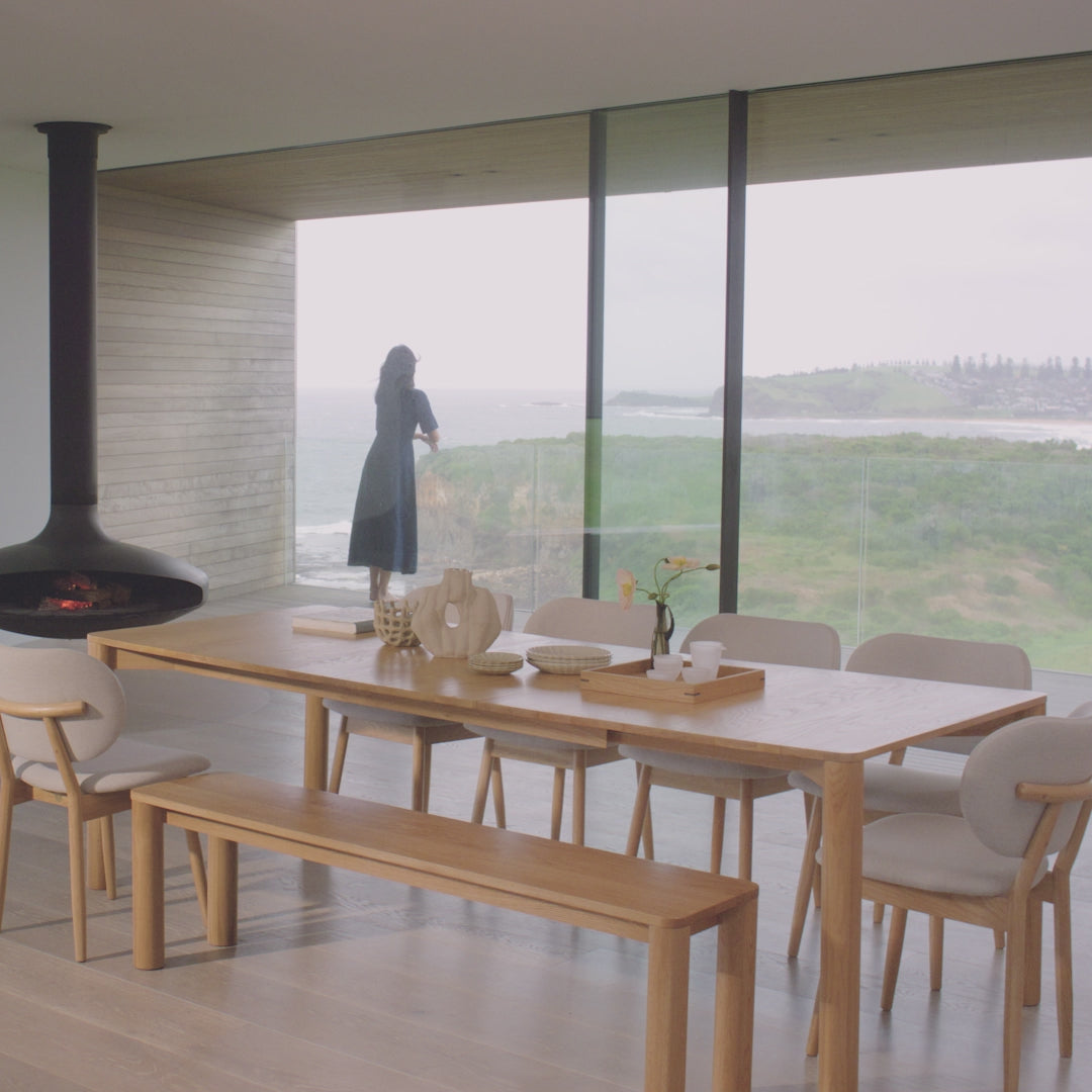 Olivia Dining Table Extendable Solid American Oak