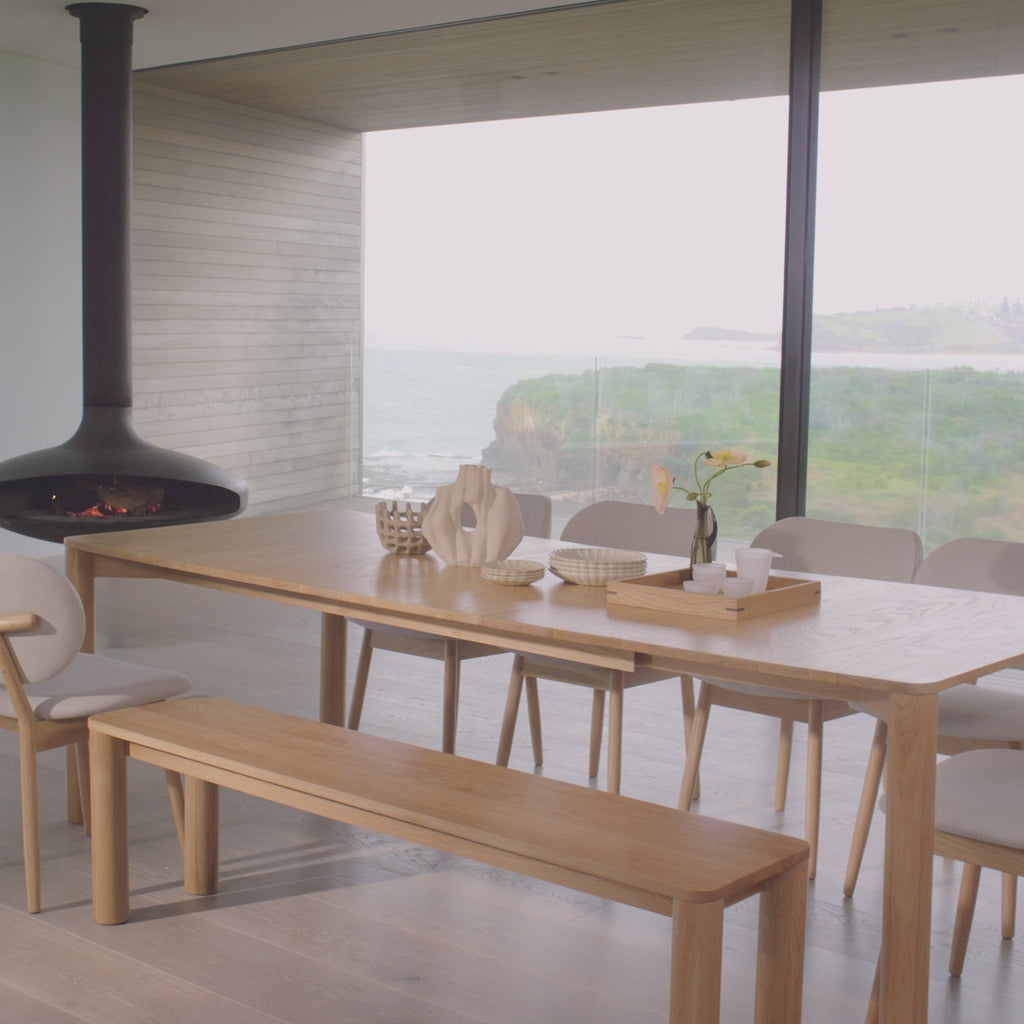 Olivia Dining Table Extendable Solid American Oak